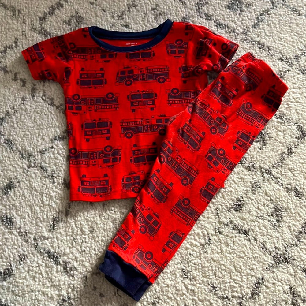 Carters 18 month boy car two-piece pajamas